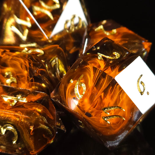 Copper and Flames (Gold Ink)