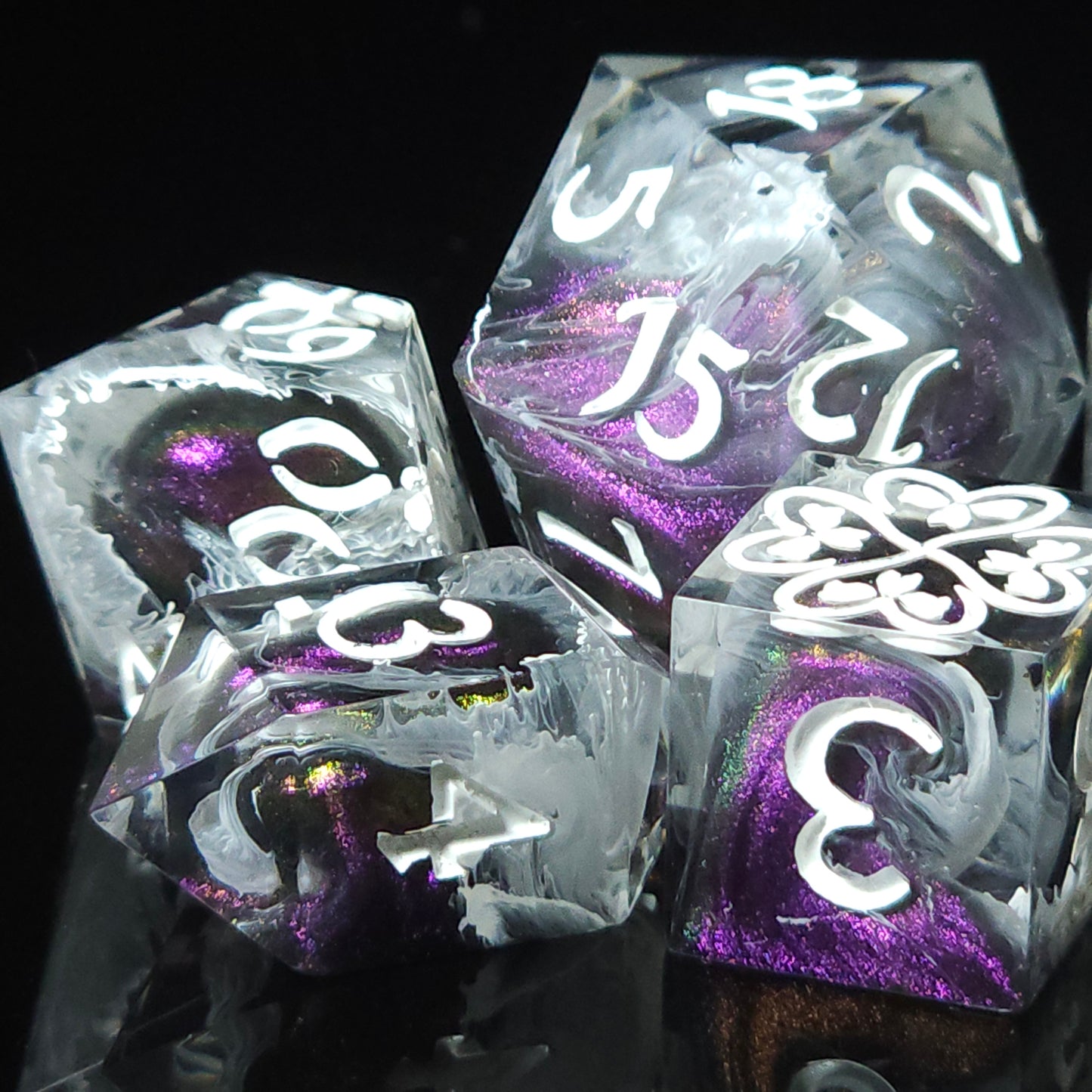 Purple swirls